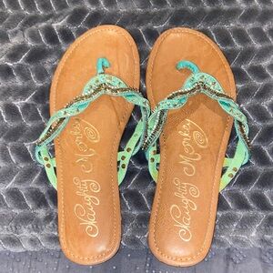 Naughty Monkey, size 9, turquoise